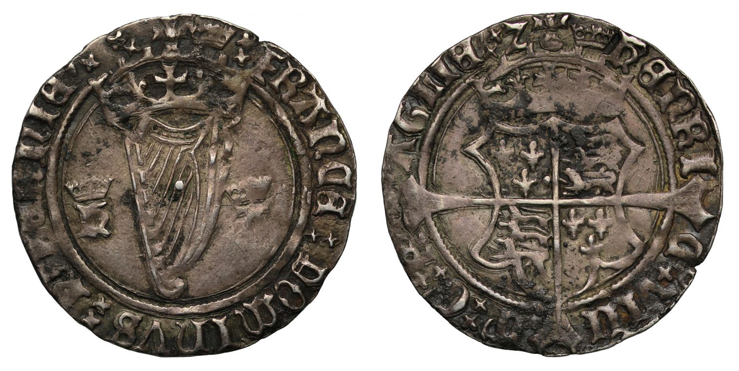 Ireland Henry VIII 1st harp coinage Groat