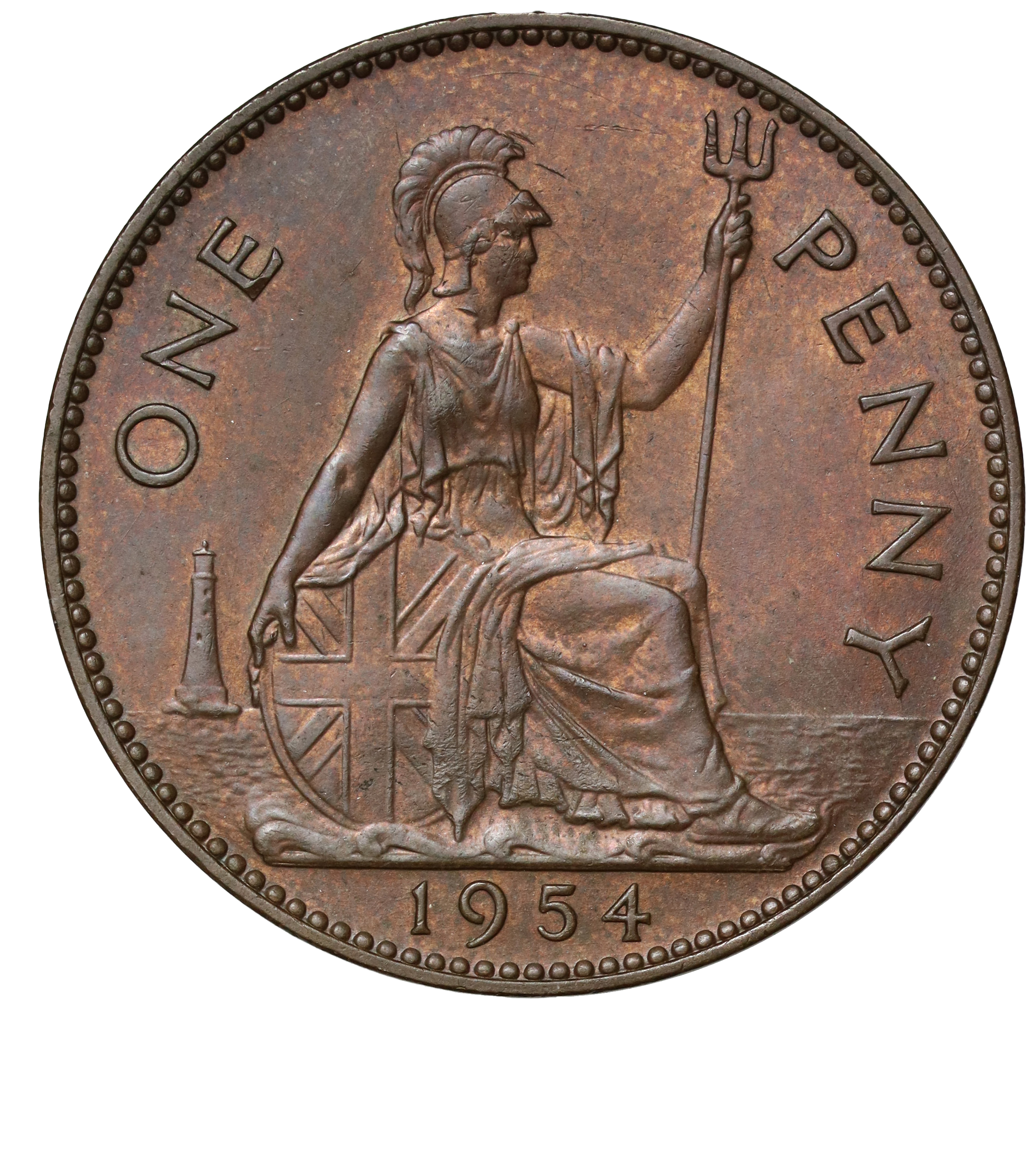 Elizabeth II 1954 Penny most rare penny Most expensive Penny