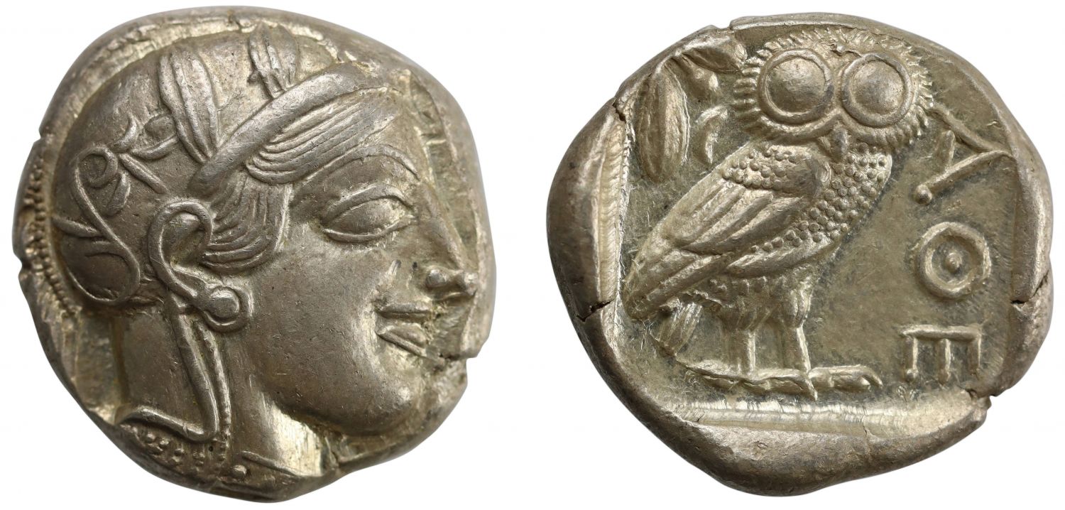 Attica, Athens, Silver Tetradrachm AU 5/5 5/5