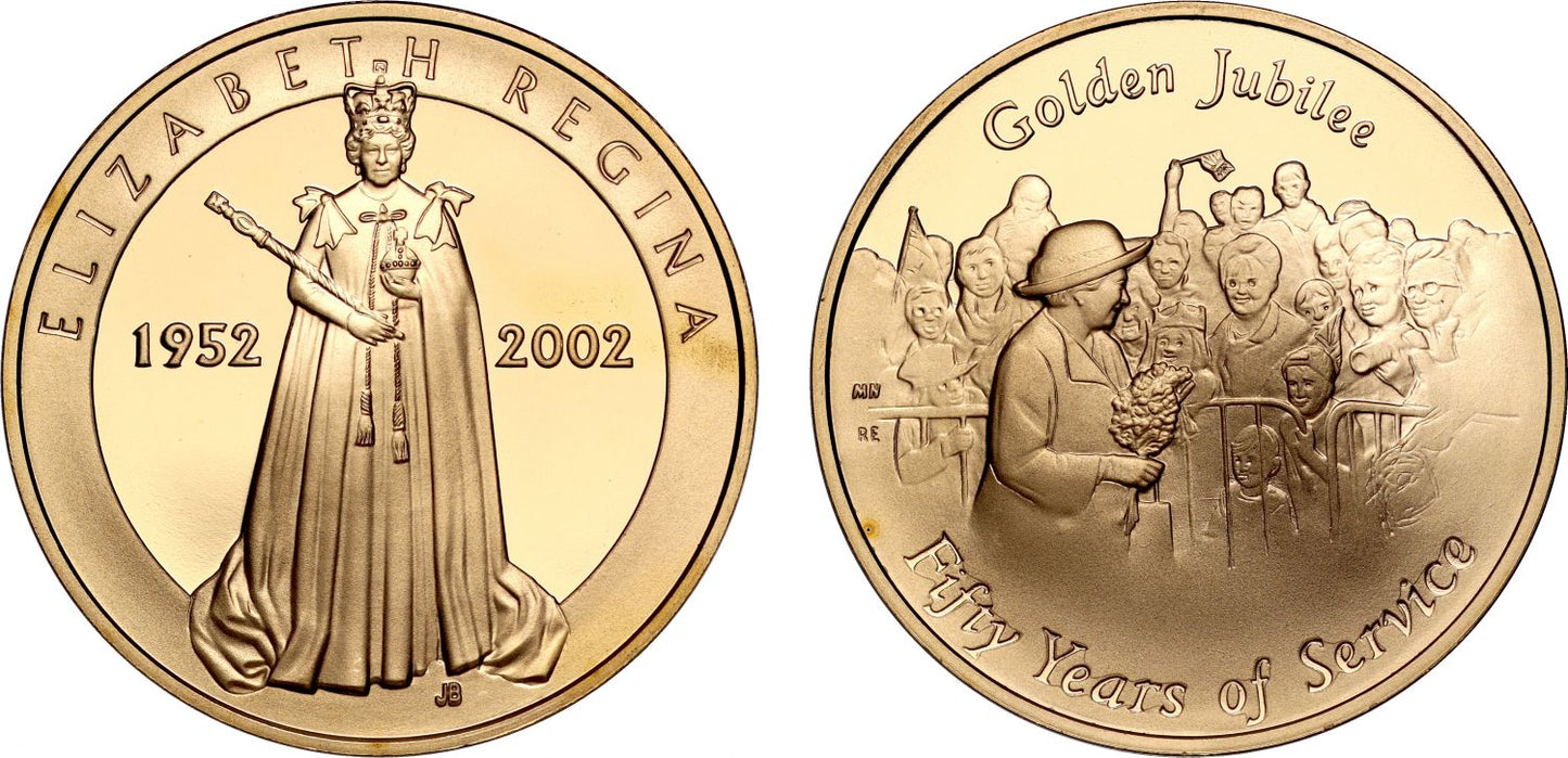 Elizabeth II 2002 Golden Jubilee gold Medal