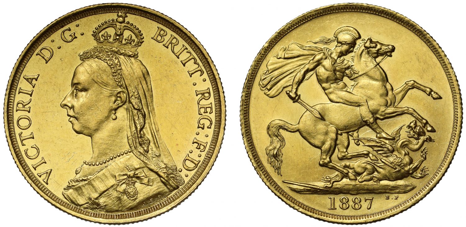 Victoria 1887 Two-Pounds, Golden Jubilee issue