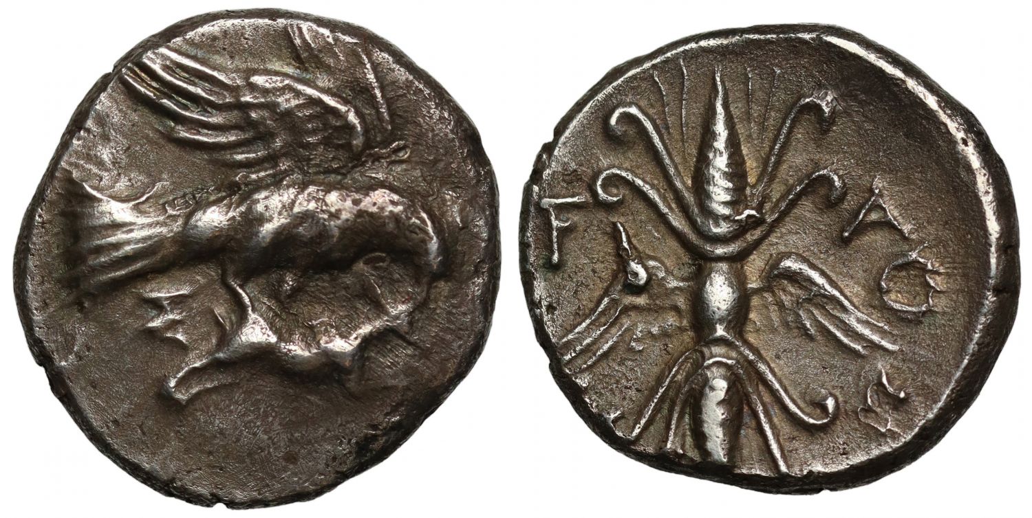 Elis, Olympia, silver Drachm, c. 245-210 BC.