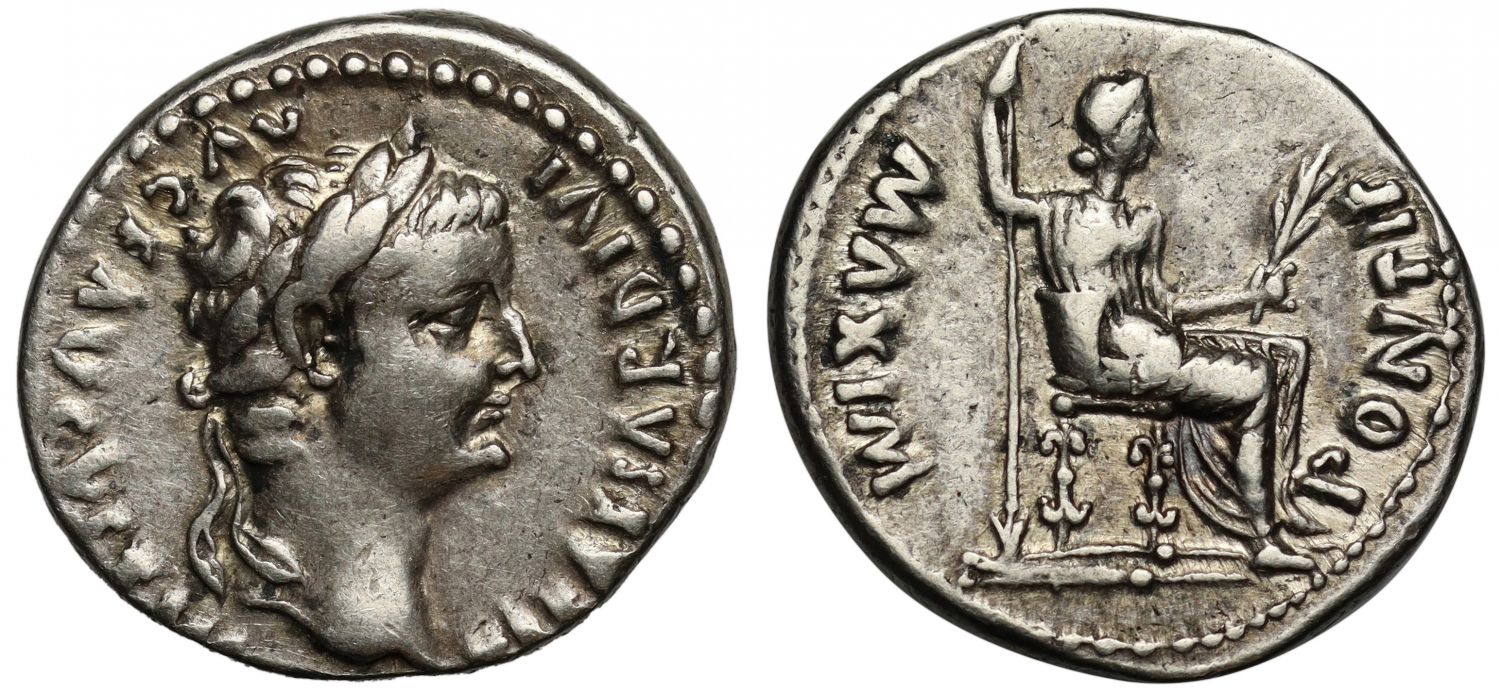 Tiberius, Silver Denarius, The Tribute Penny.