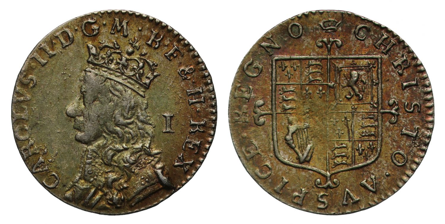 Charles II milled undated Penny