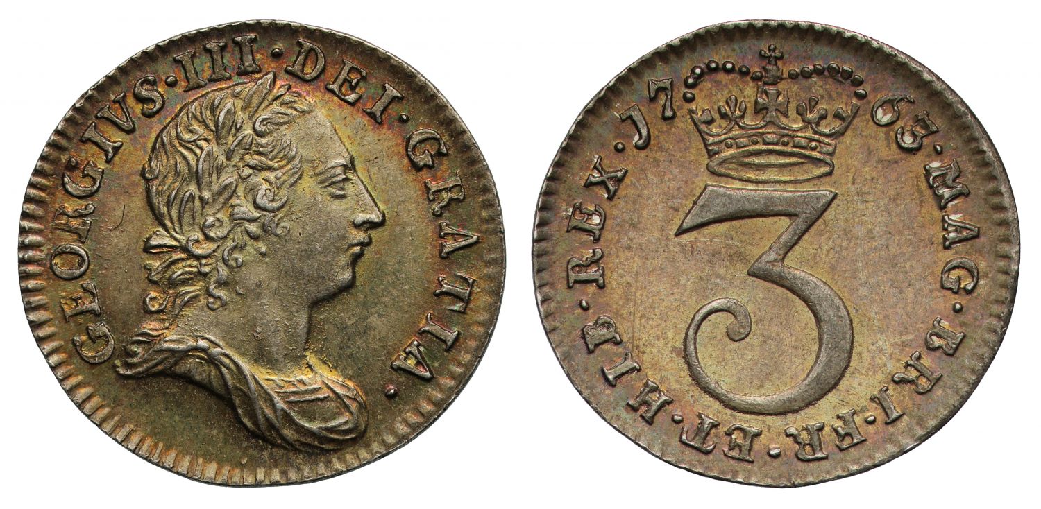 George III 1763 Threepence