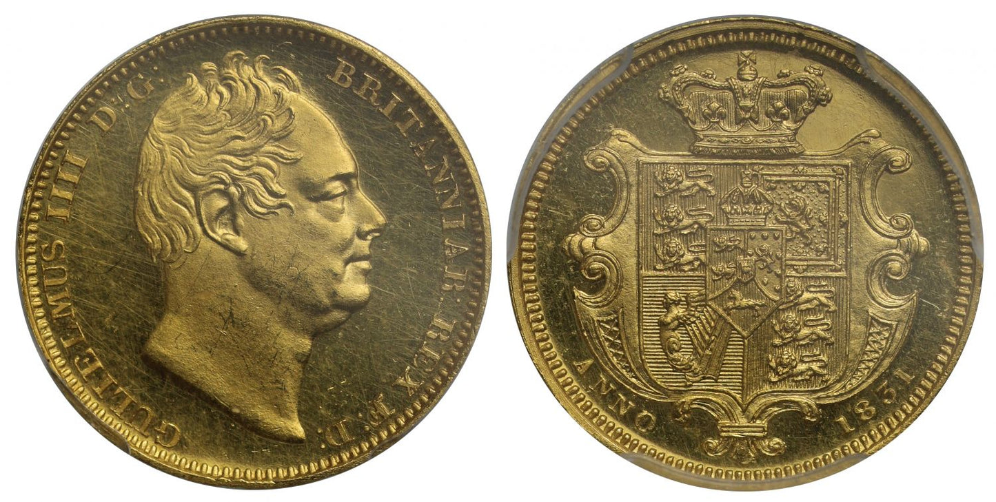 William IV 1831 proof Half-Sovereign PR63