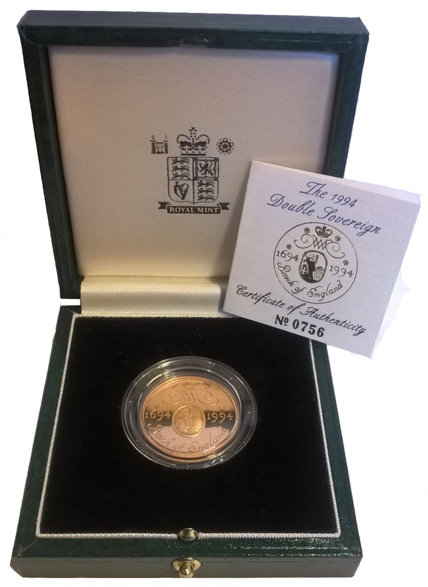 Elizabeth II 1994 proof Two-Pounds PF69 UCAM error mule