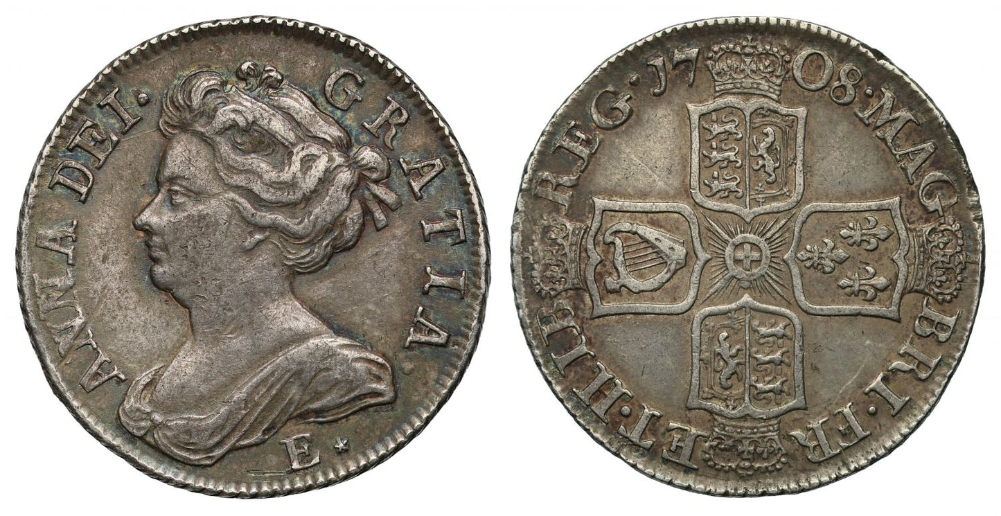 Anne 1708 E* Shilling