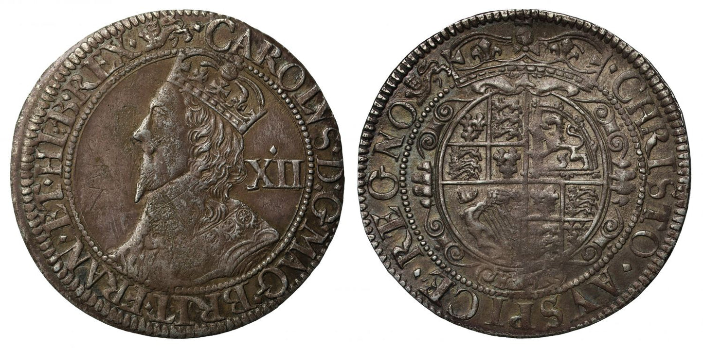 Charles I York Shilling type 5, Besley 2Dd