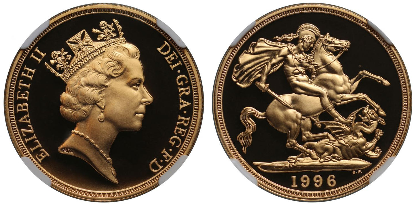 Elizabeth II 1996 proof Two-Pounds PF69 ULTRA CAMEO