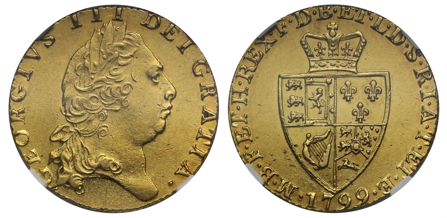 George III 1799 Guinea AU58