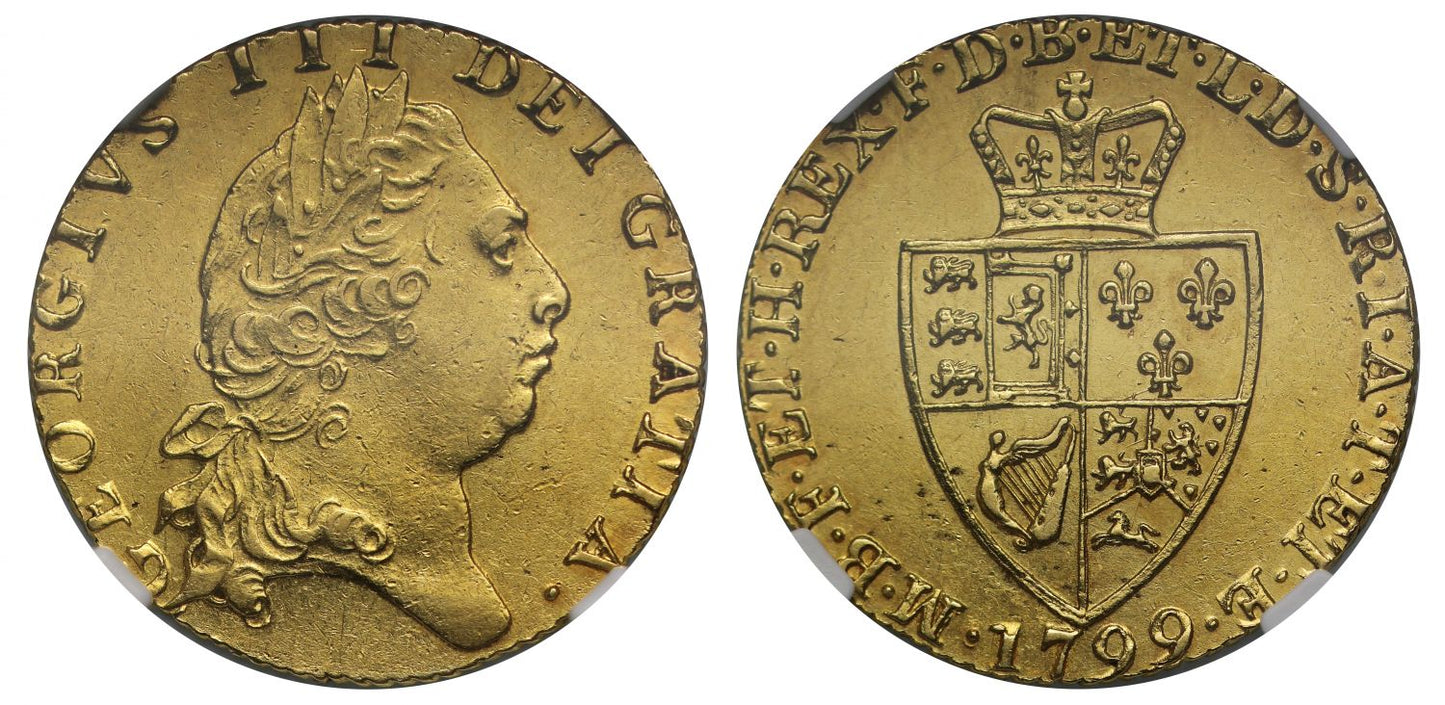 George III 1799 Guinea AU58