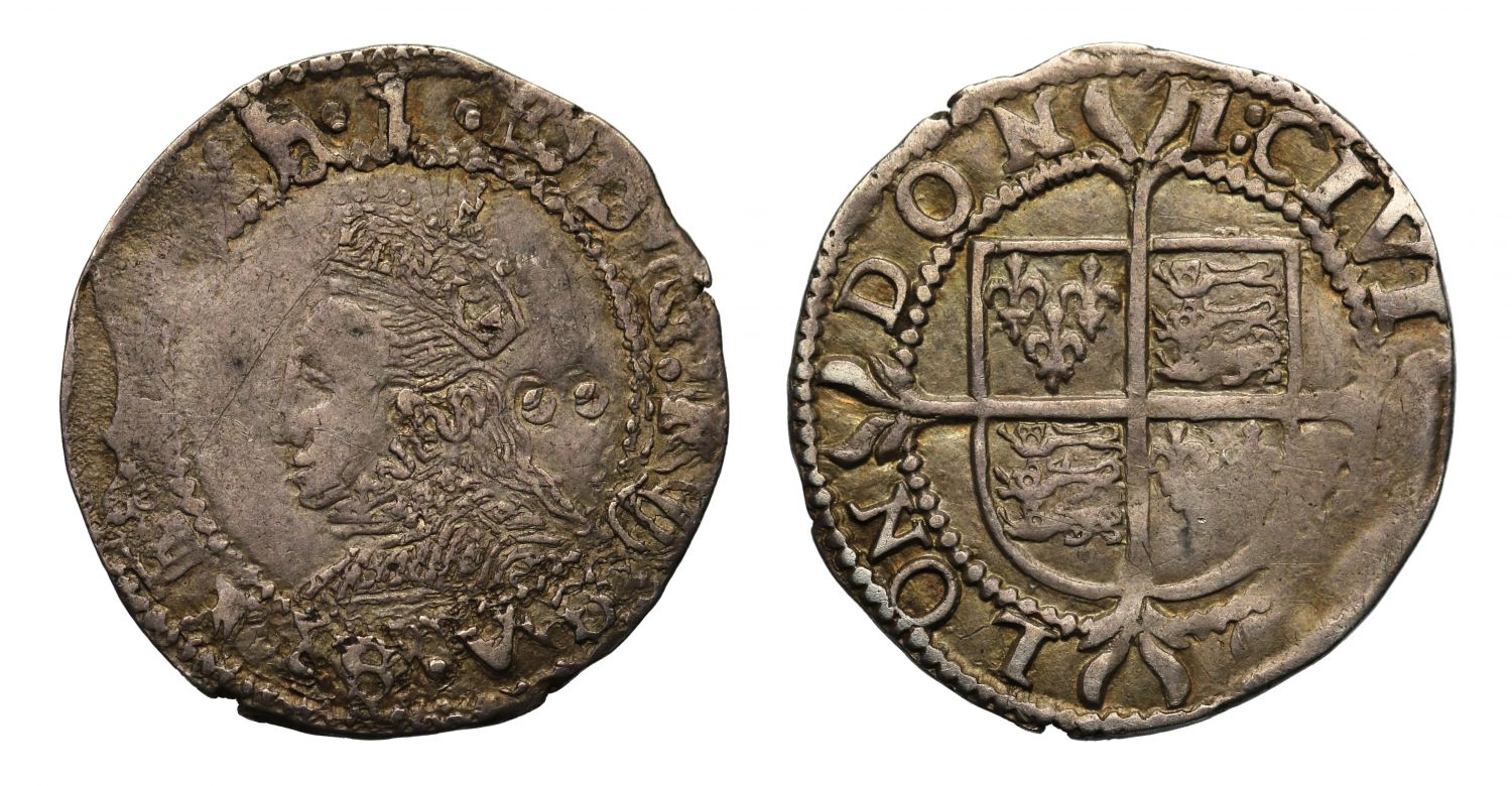 Elizabeth I Halfgroat mintmark 1