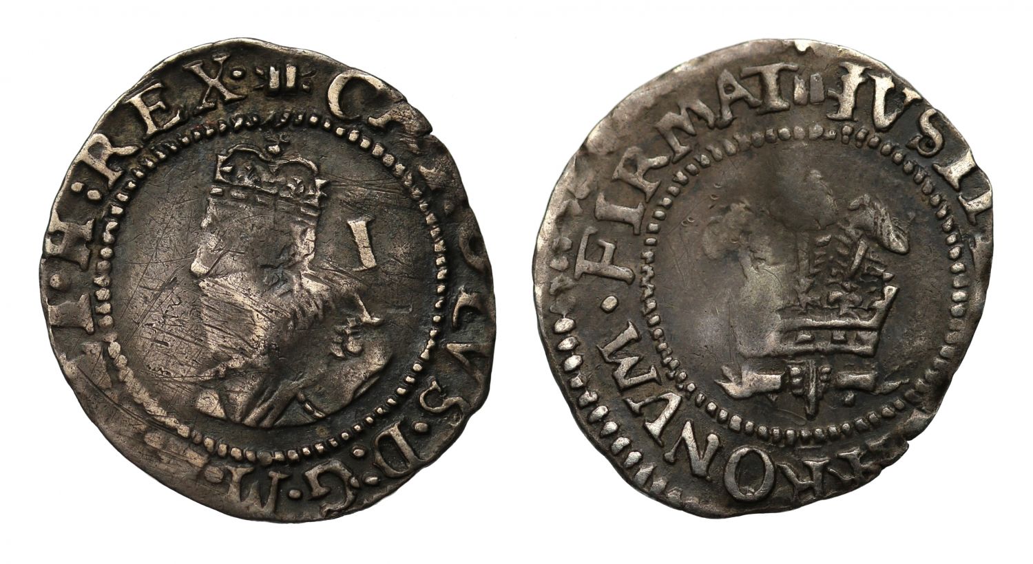 Charles I Aberystwyth Penny, with a POTUS provenance