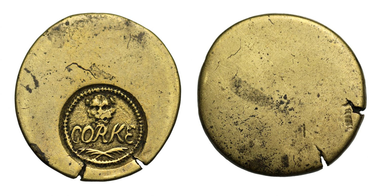 Ireland, "Corke" Token from 1688-90 period