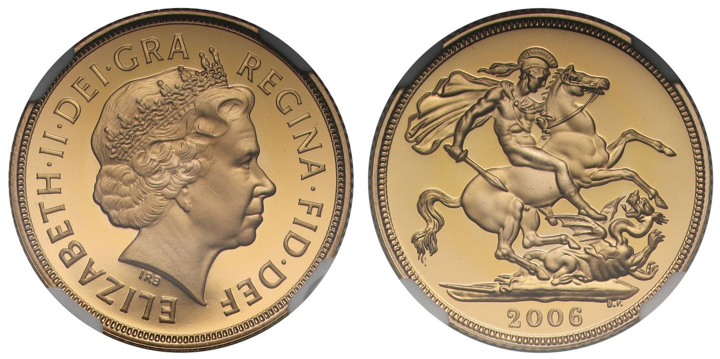 Elizabeth II 2006 proof Sovereign PF70 ULTRA CAMEO