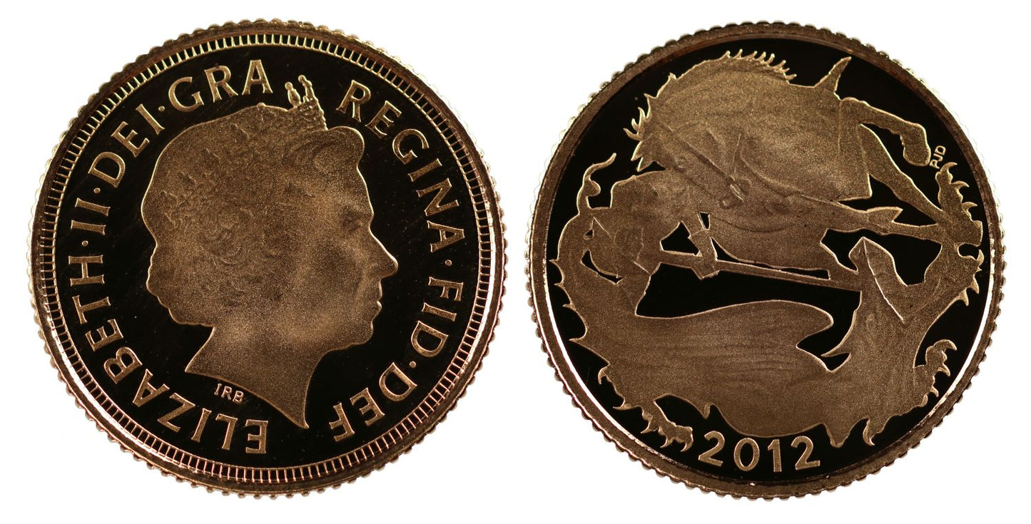 Elizabeth II 2012 proof Half-Sovereign