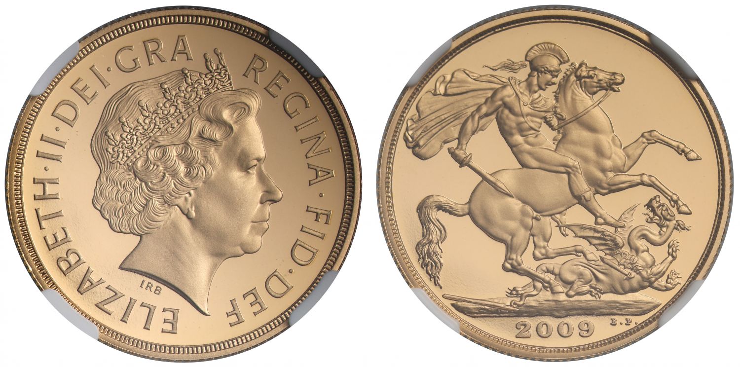 Elizabeth II 2009 proof Two-Pounds PF70 ULTRA CAMEO