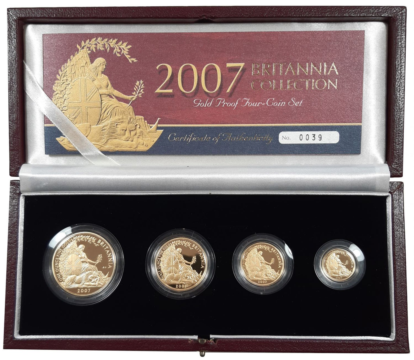 Elizabeth II 2007 Britannia 4-coin gold proof Set