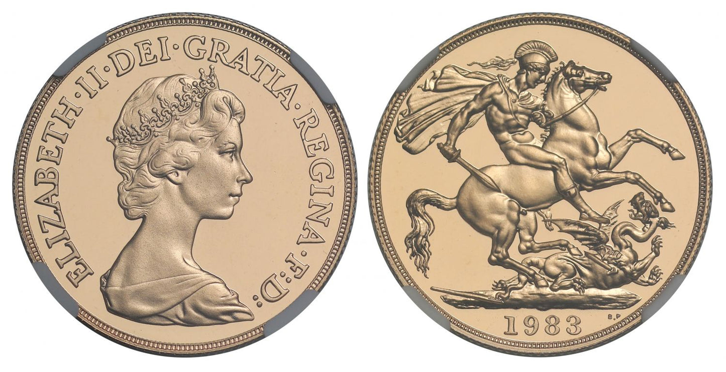 Elizabeth II 1983 proof Two-Pounds PF69 ULTRA CAMEO