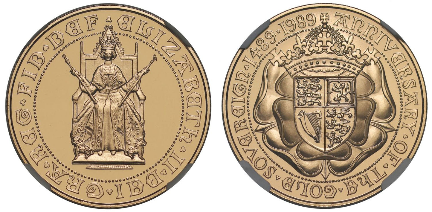 Elizabeth II 1989 proof Two-Pounds PF69 ULTRA CAMEO