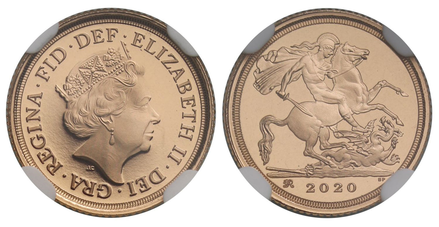 * Elizabeth II 2020 Quarter-Sovereign PF70 ULTRA CAMEO