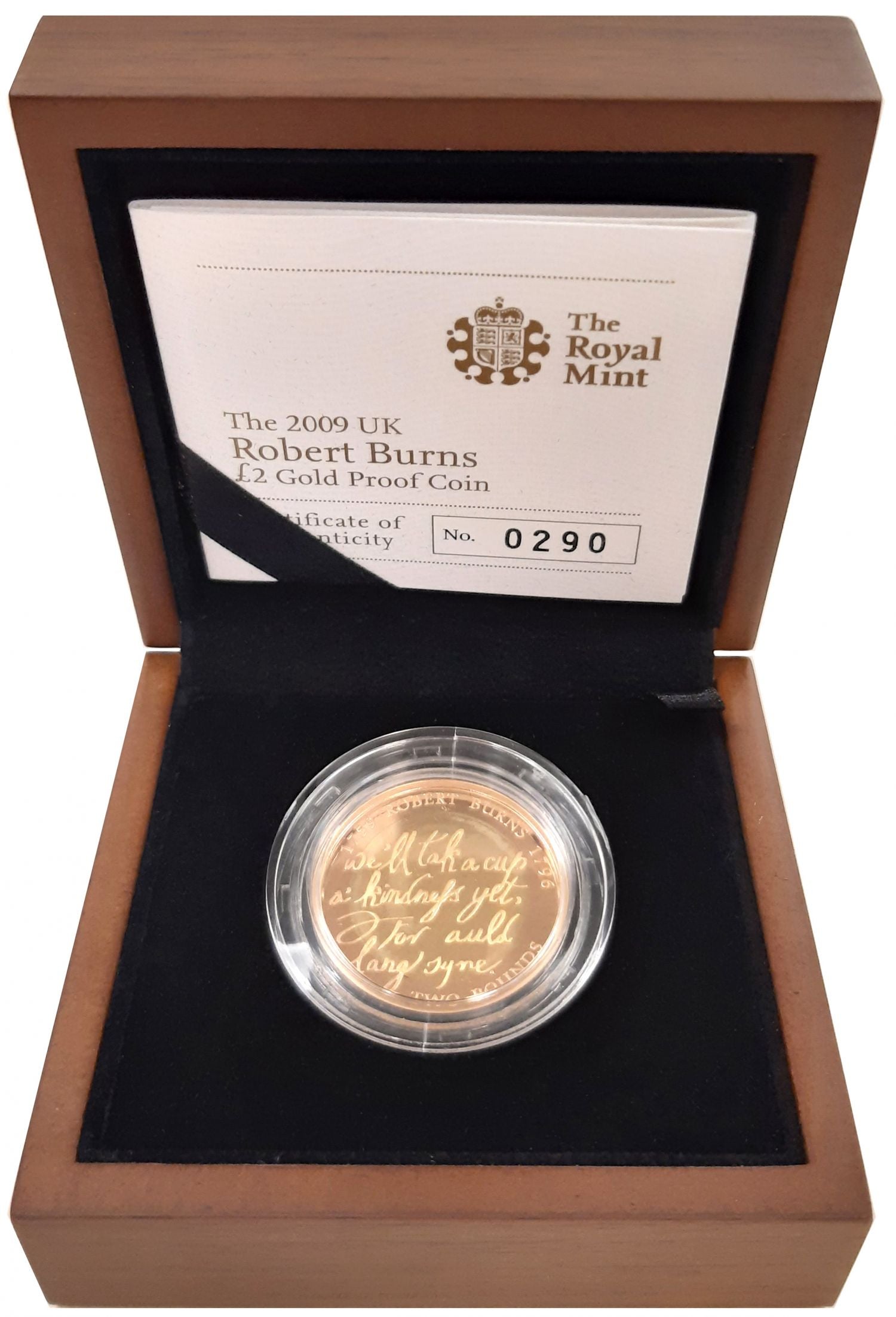 Elizabeth II 2009 proof Two-Pounds - Robert Burns