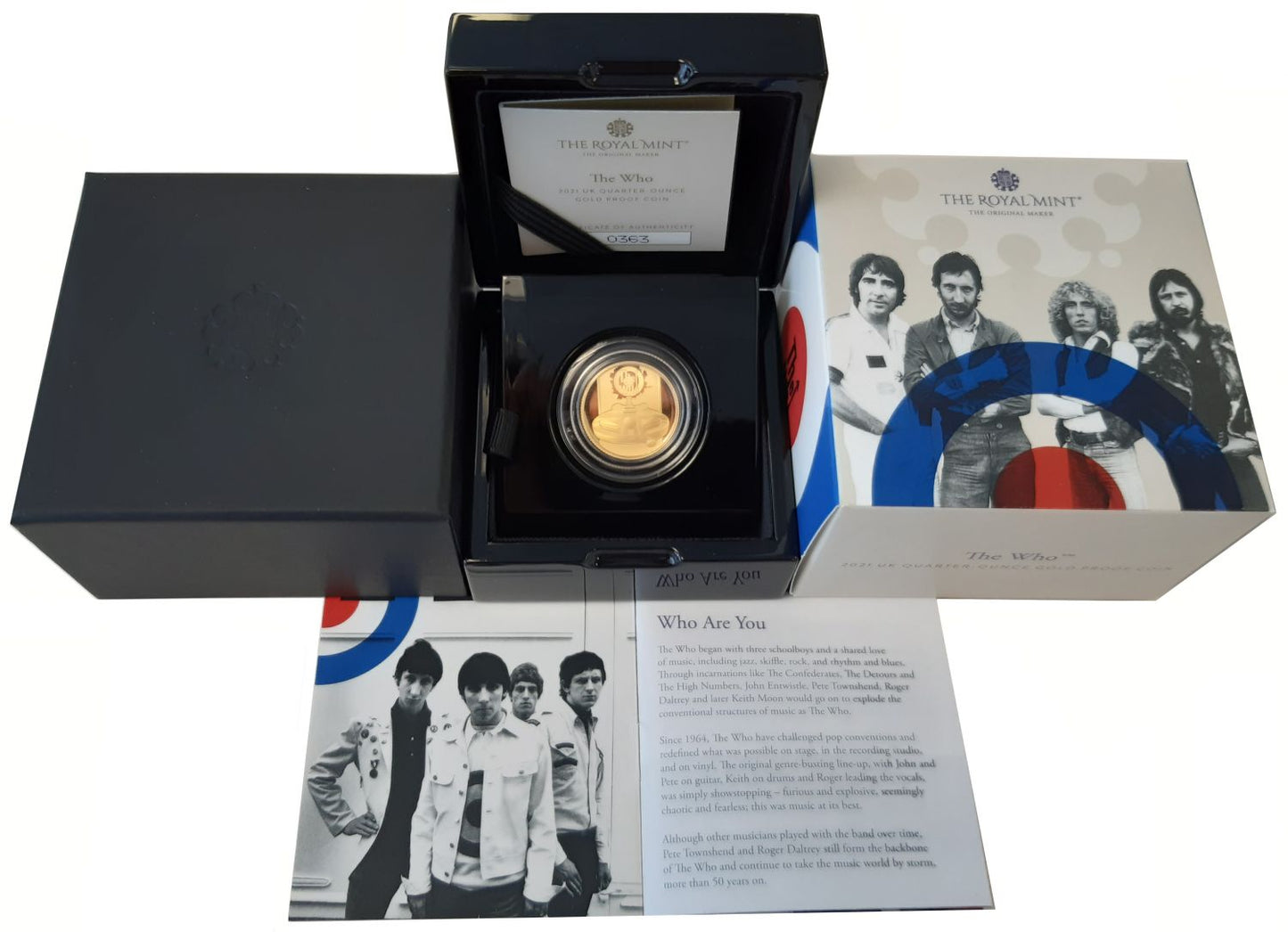 Elizabeth II 2021 gold proof 1/4oz The Who