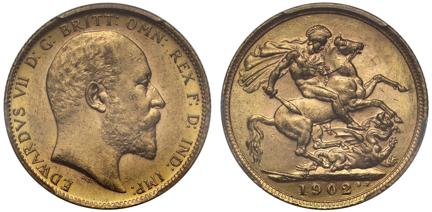 Edward VII 1902 Sovereign London MS61