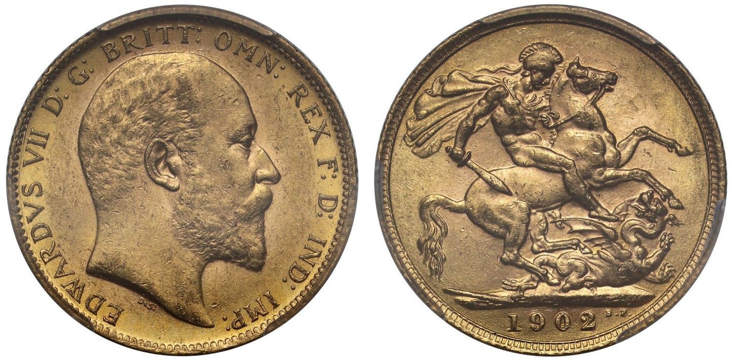 Edward VII 1902 Sovereign London MS61