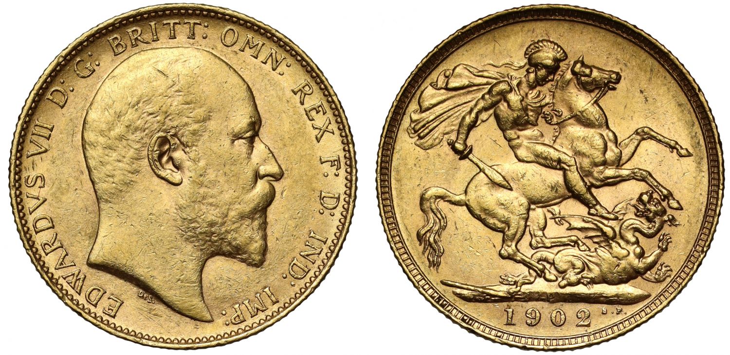 Edward VII 1902-P Sovereign Perth Mint