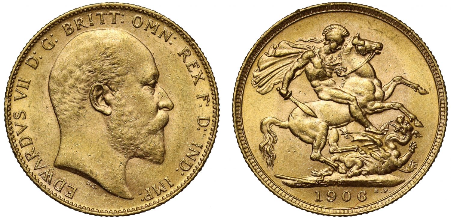 Edward VII 1906-P Sovereign Perth Mint