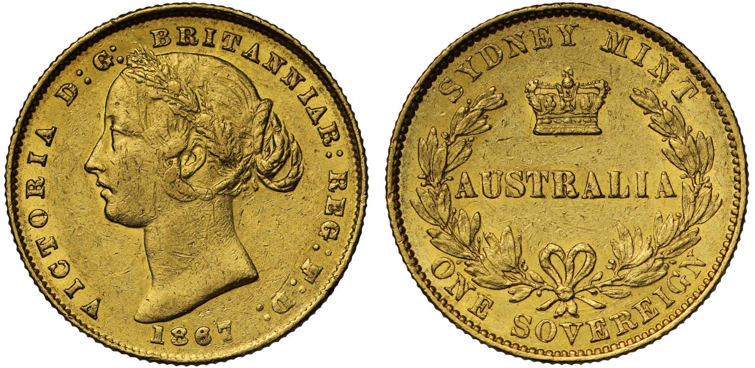 Australia, Victoria 1867 Sydney Sovereign