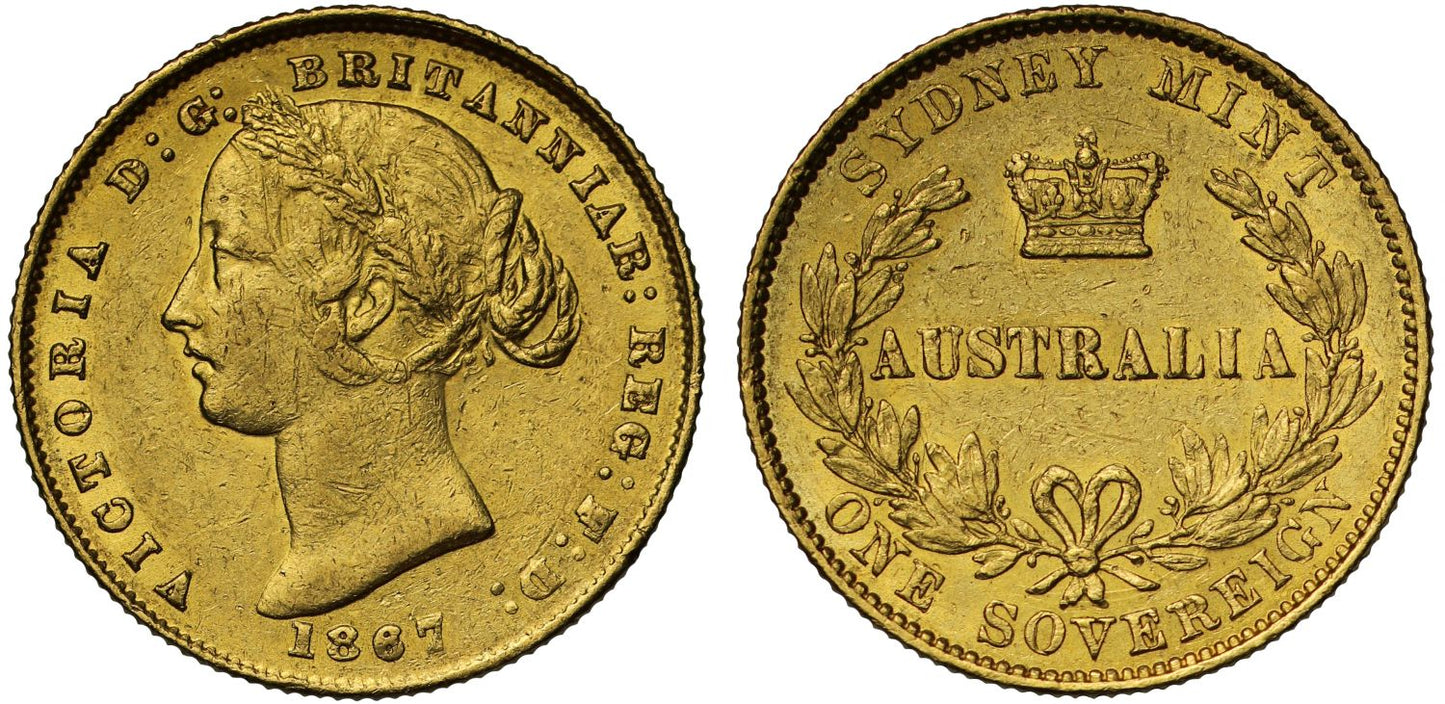 Australia, Victoria 1867 Sydney Sovereign