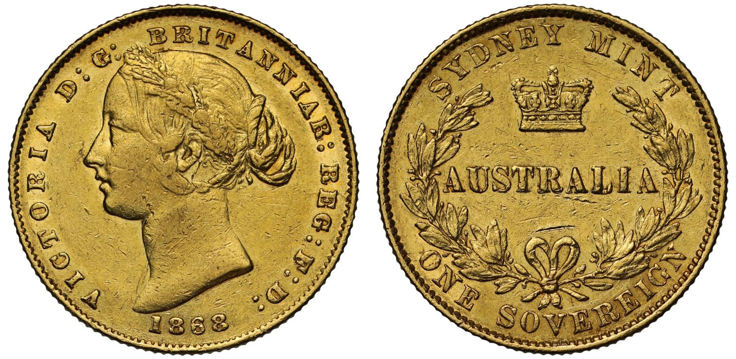 Australia, Victoria 1868 Sydney Sovereign