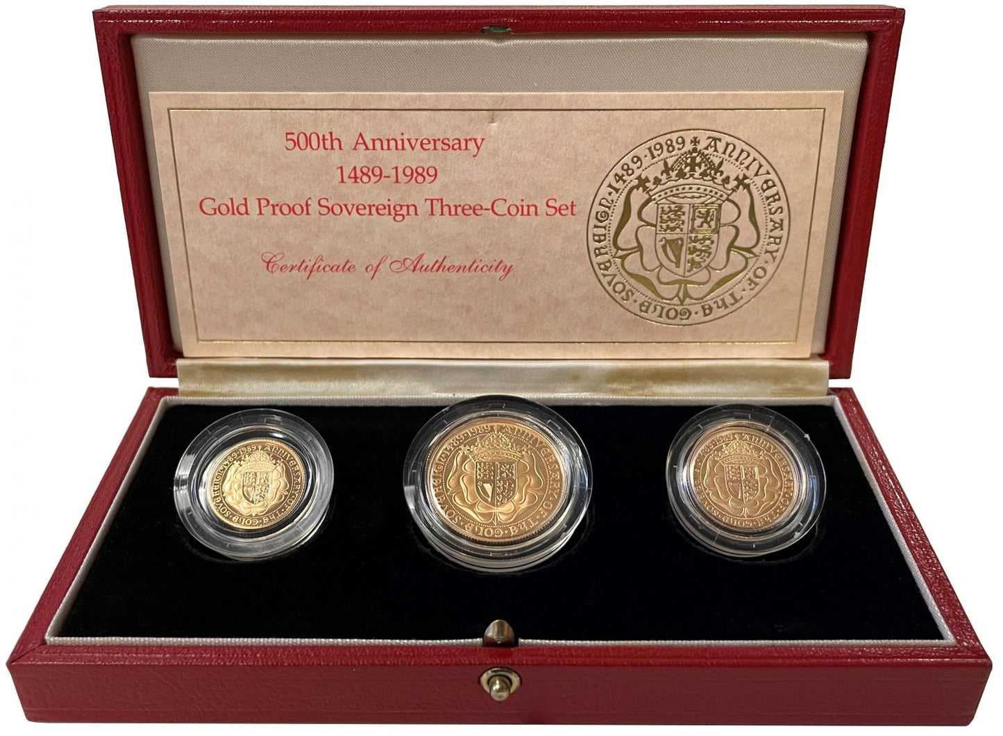 Elizabeth II 1989 3-coin proof Set