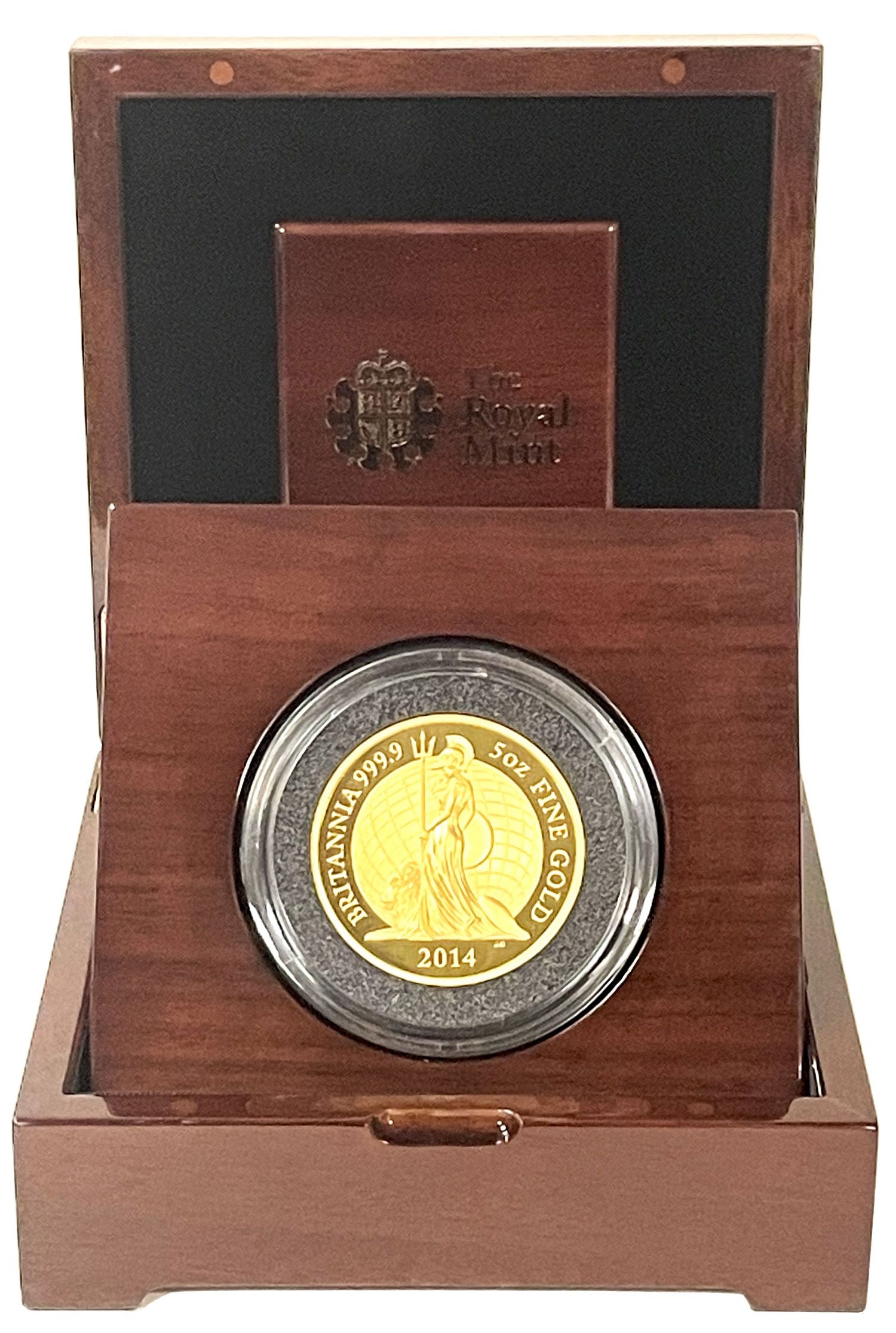 Elizabeth II 2014 gold proof 5oz Britannia, High Relief