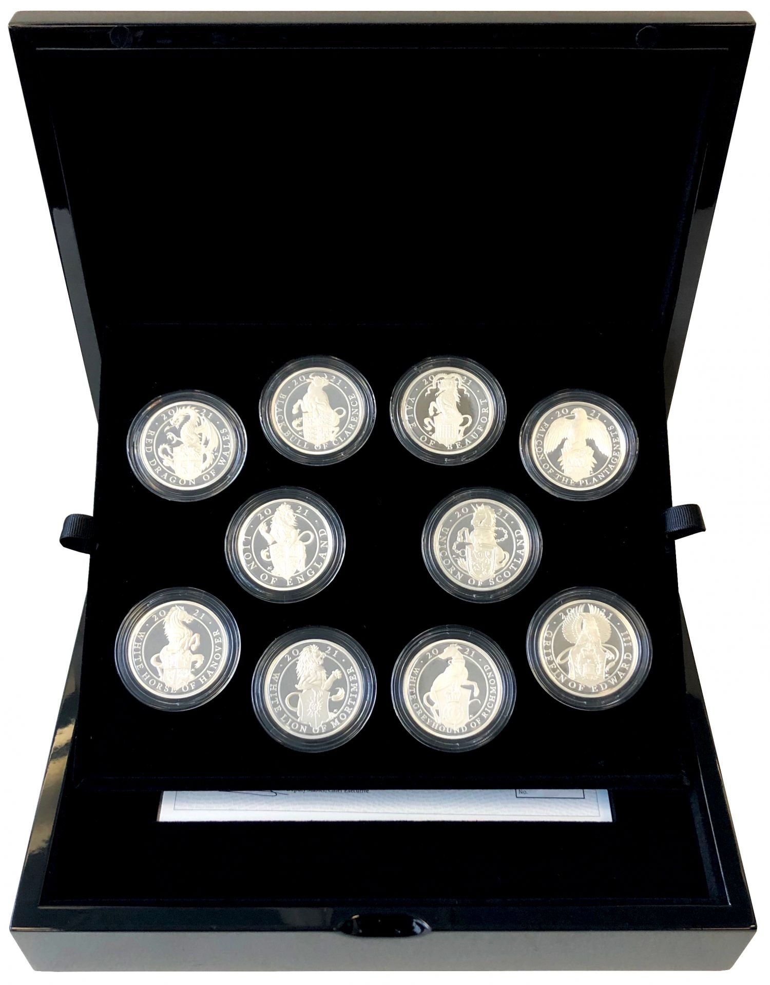 QEII 2021 silver 2oz 10-coin Set QB