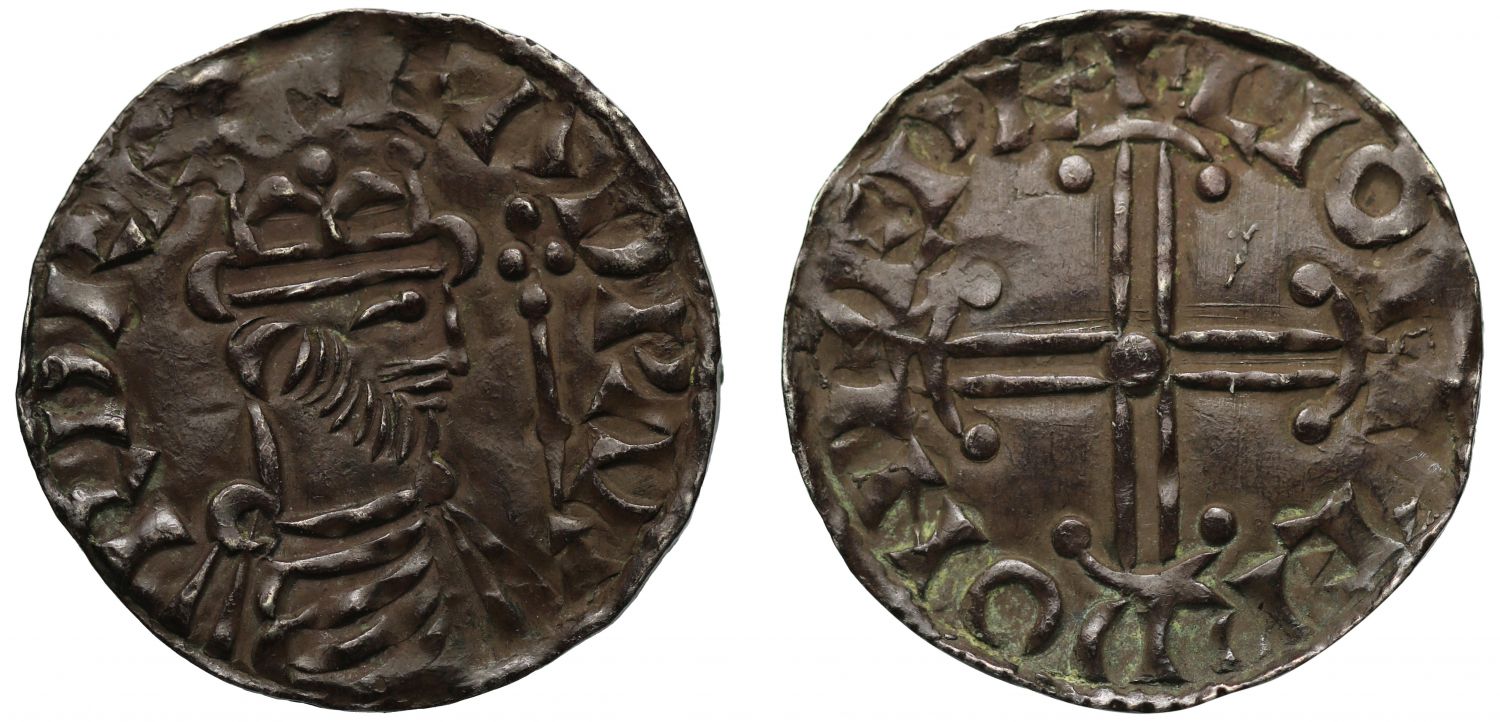 Edward the Confessor Penny, Hammer cross type, Lewes Mint, Leofweard