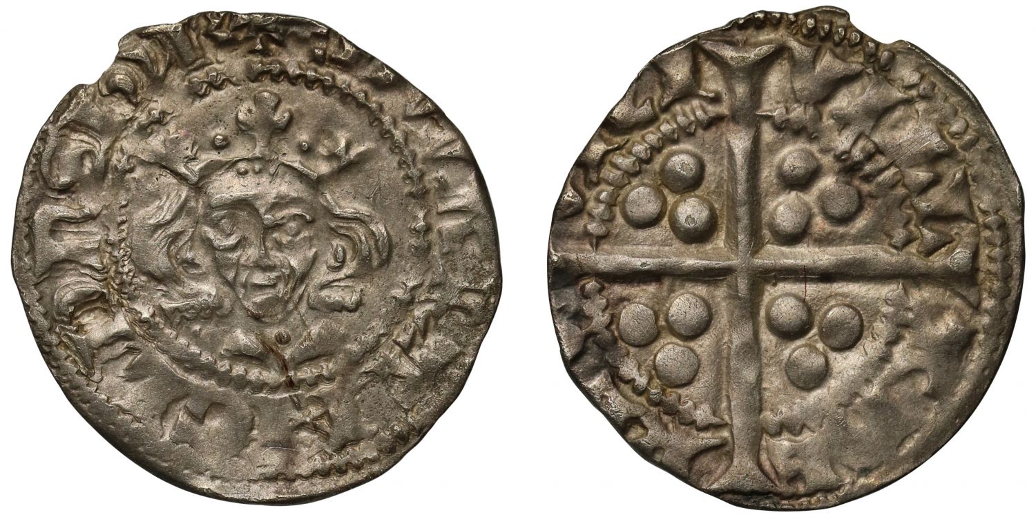 Edward I Penny, long cross type, class 4, Berwick-on-Tweed Mint