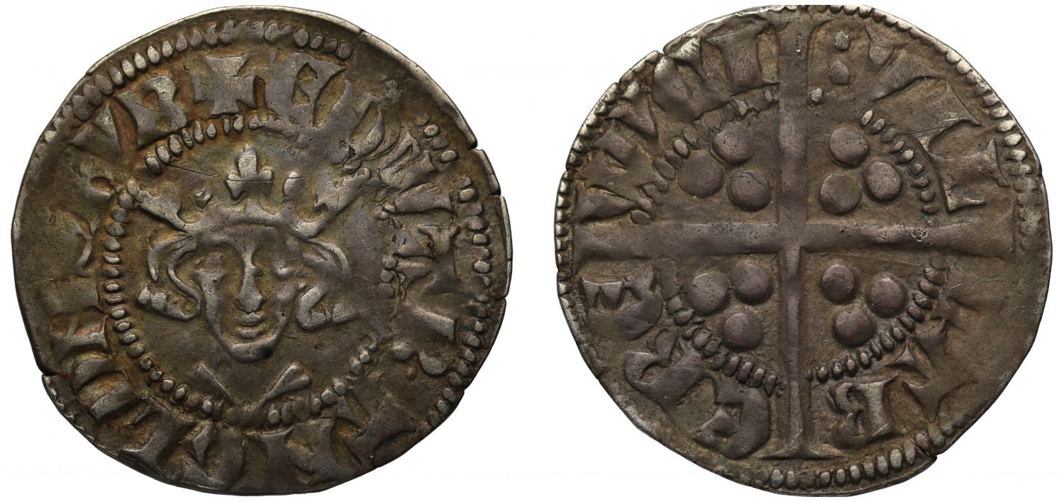 Edward I Penny, long cross type, class 2b, Berwick-on-Tweed Mint