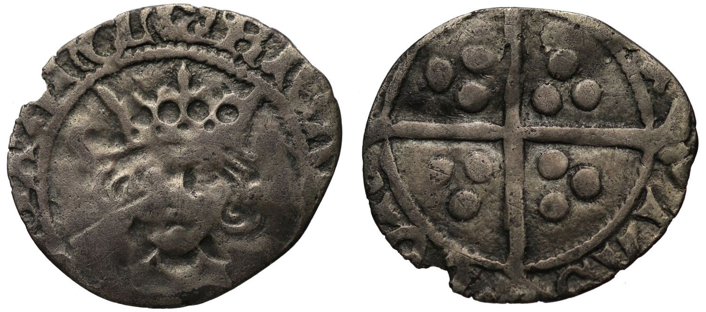 Richard III Penny, London Mint, boar's head, type 2b