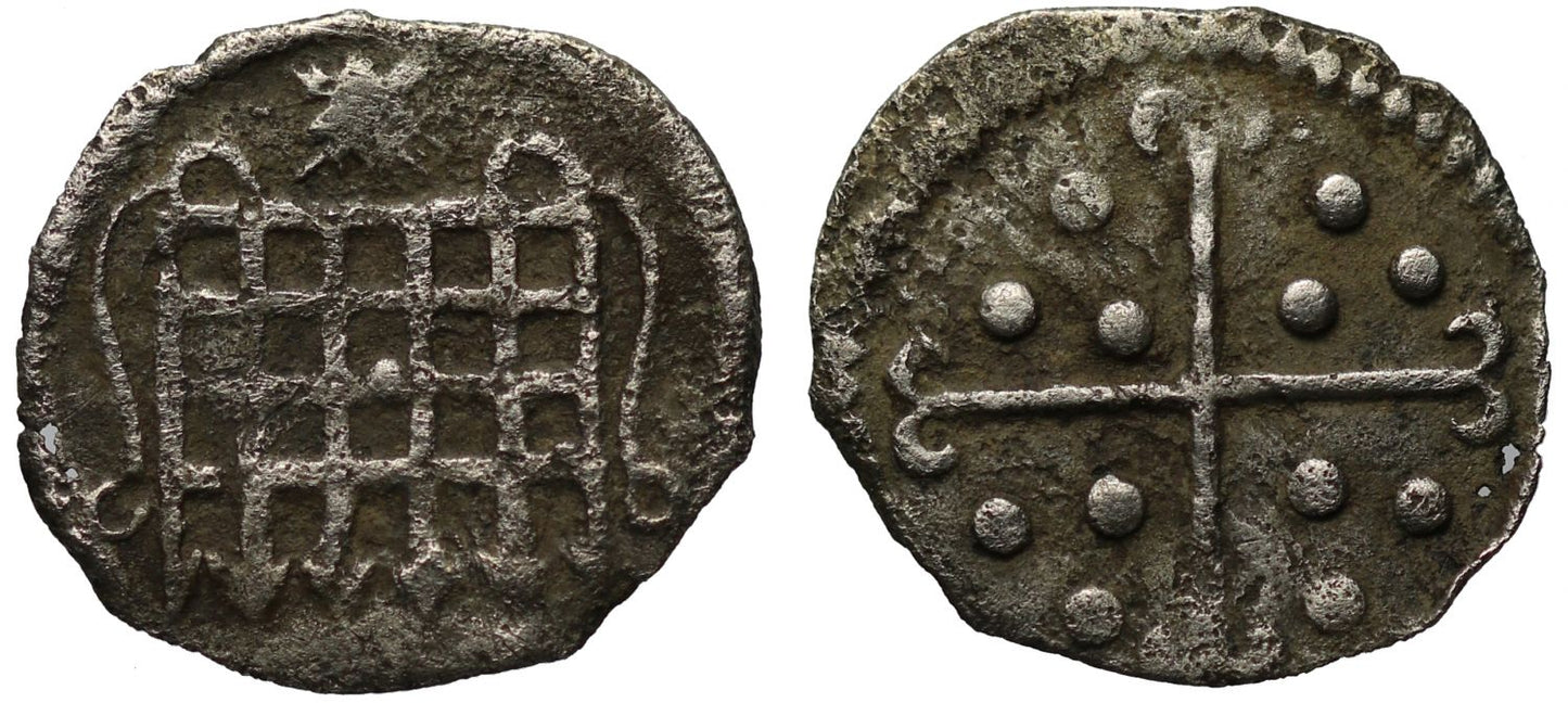 Elizabeth I Halfpenny, Sixth issue, mm. escallop