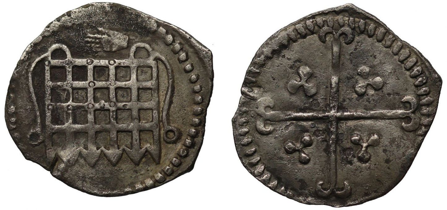 Elizabeth I Halfpenny, Sixth issue, mm. hand