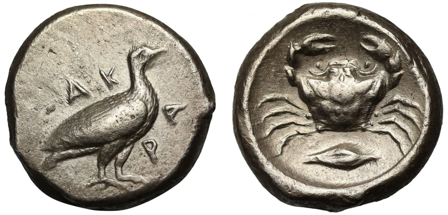 Sicily, Akragas, silver Didrachm.