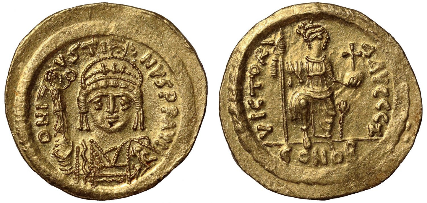 Justin II, gold Solidus.